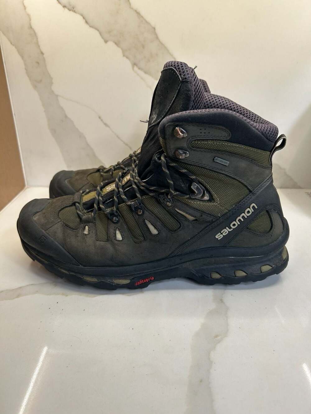 SALOMON QUEST 4D GTX Hiking Backpacking Boots Men's US 13.5